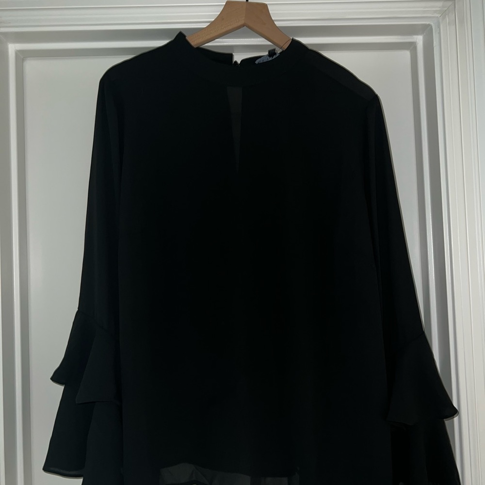 Eloquii black blouse